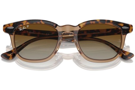 Slnečné okuliare Ray-Ban Junior RJ9098S 7152T5 Polarized Squared Havana