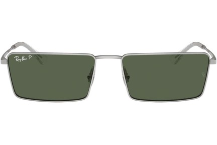 Slnečné okuliare Ray-Ban RB3741 003/9A Polarized Obdĺžníkové Strieborné