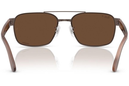 Slnečné okuliare Ray-Ban RB3751CH 9259AN Polarized Squared Hnedé