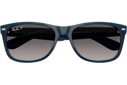 Slnečné okuliare Ray-Ban New Wayfarer RB2132 6796M3 Polarized Squared Modré