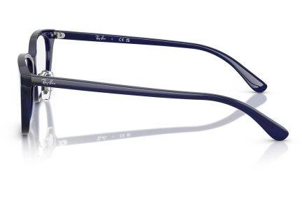 Okuliare Ray-Ban RX5407D 5986 Squared Modré