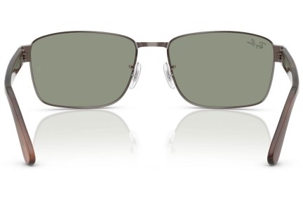 Slnečné okuliare Ray-Ban RB3750 925940 Squared Hnedé