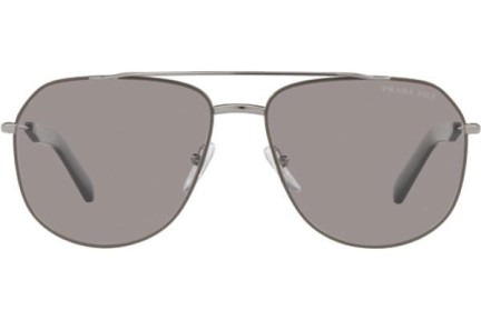 Slnečné okuliare Prada PR59WS 08S06M Polarized Pilot Strieborné