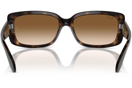 Slnečné okuliare Ray-Ban RB4389 710/51 Obdĺžníkové Havana