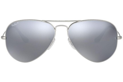 Slnečné okuliare Ray-Ban Aviator RB3025 019/W3 Polarized Pilot Strieborné