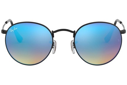 Slnečné okuliare Ray-Ban Round Metal Flash Lenses Gradient RB3447 002/4O Okrúhle Čierne