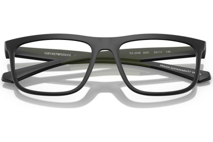 Okuliare Emporio Armani EA3246 5001 Squared Čierne