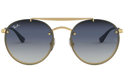 Slnečné okuliare Ray-Ban Blaze Round Double Bridge Blaze Collection RB3614N 91400S Okrúhle Zlaté