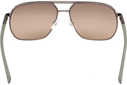 Slnečné okuliare Timberland TB00027 06H Polarized Squared Strieborné