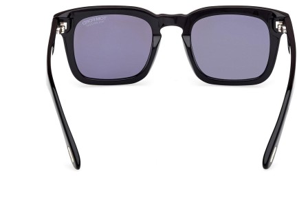 Slnečné okuliare Tom Ford Dax FT0751 01D Polarized Squared Čierne