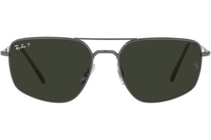 Slnečné okuliare Ray-Ban RB3666 004/N5 Polarized Obdĺžníkové Sivé