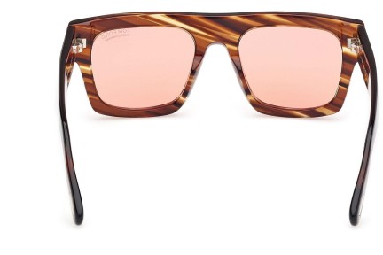 Slnečné okuliare Tom Ford Fausto FT0711 53E Flat Top Havana