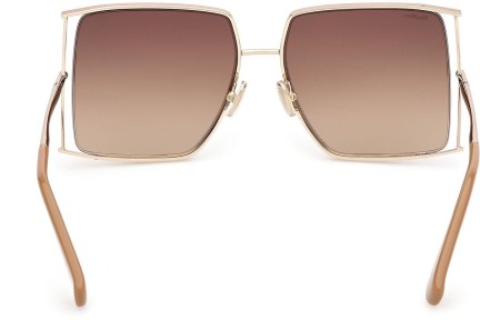 Slnečné okuliare Max Mara MM0120 47F Squared Hnedé