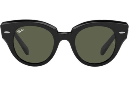 Slnečné okuliare Ray-Ban Roundabout RB2192 901/31 Okrúhle Čierne