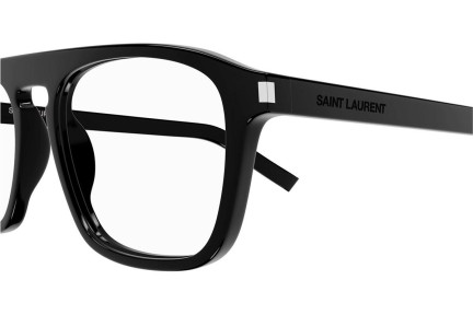 Okuliare Saint Laurent SL157 010 Squared Čierne