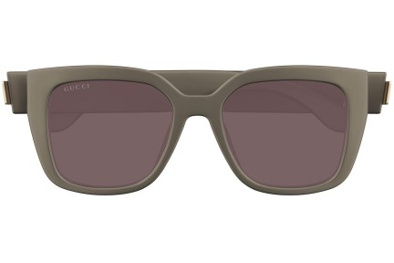 Slnečné okuliare Gucci GG1690SK 003 Squared Hnedé