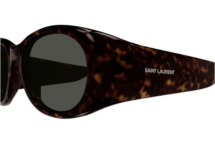 Slnečné okuliare Saint Laurent SL736 002 Oválne Havana