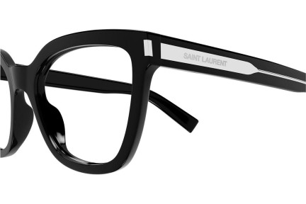 Okuliare Saint Laurent SL748 001 Squared Čierne