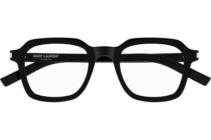 Okuliare Saint Laurent SL715SLIMOPT 001 Squared Čierne