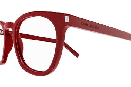 Okuliare Saint Laurent SL28OPT 011 Okrúhle Červené