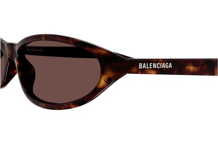 Slnečné okuliare Balenciaga BB0007S 013 Oválne Havana