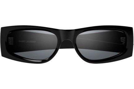 Slnečné okuliare Saint Laurent SLM140 002 Oválne Čierne