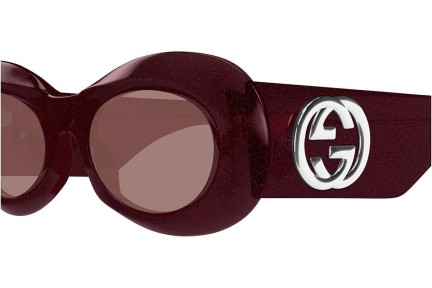 Slnečné okuliare Gucci GG1696S 003 Oválne Fialové