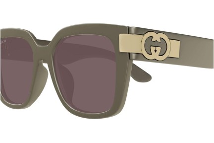 Slnečné okuliare Gucci GG1690SK 003 Squared Hnedé