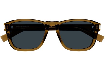 Slnečné okuliare Saint Laurent SL710 004 Squared Hnedé