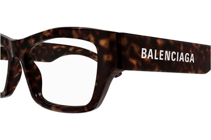 Okuliare Balenciaga BB0377O 002 Squared Havana