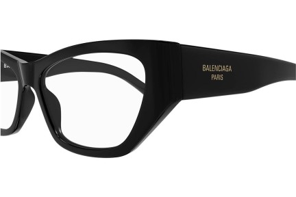 Okuliare Balenciaga BB0372O 001 Squared Čierne