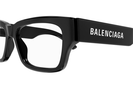 Okuliare Balenciaga BB0376O 001 Squared Čierne