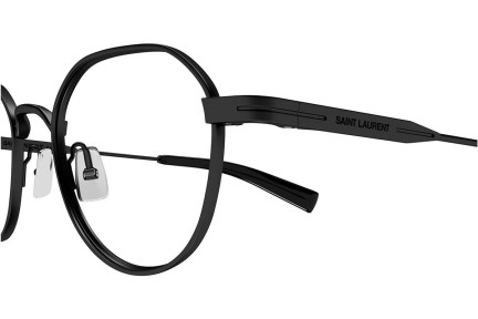 Okuliare Saint Laurent SL730 001 Okrúhle Čierne