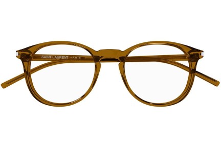 Okuliare Saint Laurent SL106 020 Okrúhle Hnedé