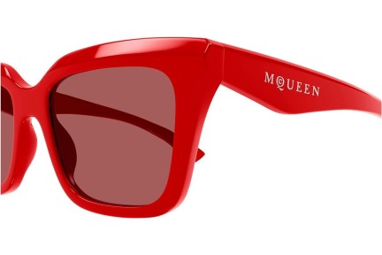 Slnečné okuliare Alexander McQueen AM0473S 003 Squared Červené