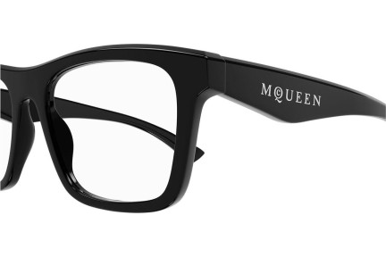 Okuliare Alexander McQueen AM0475O 006 Squared Čierne