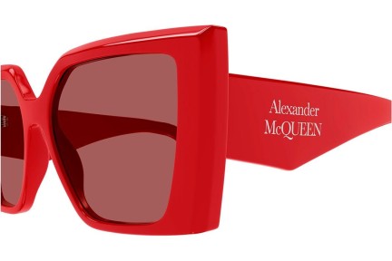 Slnečné okuliare Alexander McQueen AM0467S 003 Squared Červené