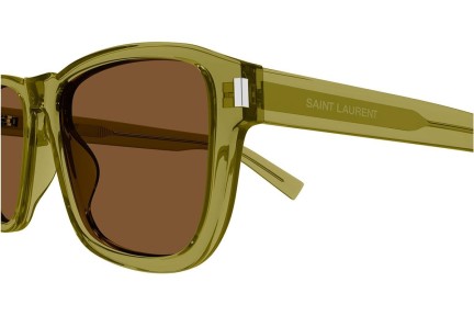 Slnečné okuliare Saint Laurent SL710 005 Squared Zelené