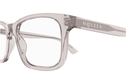 Okuliare Alexander McQueen AM0486O 008 Squared Sivé