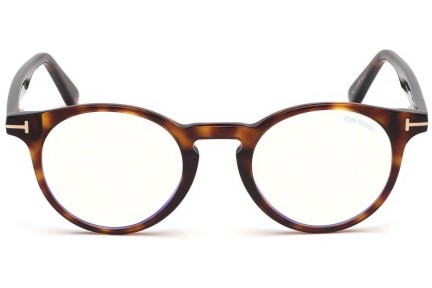 Okuliare Tom Ford FT5557-B 052 Okrúhle Havana