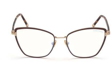 Okuliare Tom Ford FT5740-B 048 Squared Hnedé