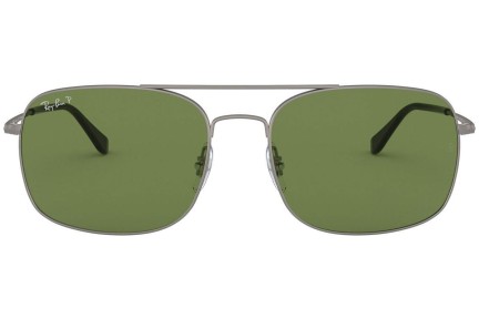 Slnečné okuliare Ray-Ban RB3611 029/O9 Polarized Squared Sivé