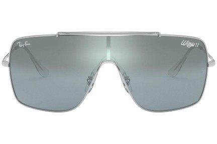 Slnečné okuliare Ray-Ban Wings II RB3697 003/Y0 Jednoliate | Shield Strieborné