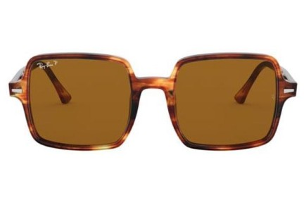 Slnečné okuliare Ray-Ban Square II RB1973 954/57 Polarized Oversize Havana