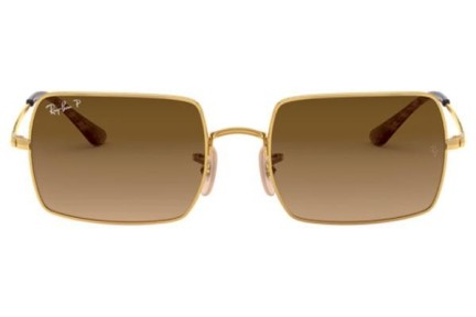 Slnečné okuliare Ray-Ban Rectangle RB1969 9147M2 Polarized Squared Zlaté