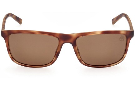 Slnečné okuliare Timberland TB9266 52H Polarized Obdĺžníkové Havana