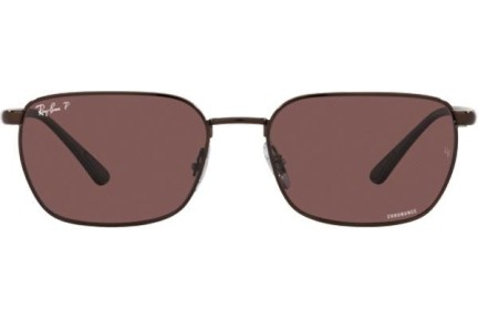 Slnečné okuliare Ray-Ban Chromance Collection RB3684CH 014/AF Polarized Obdĺžníkové Hnedé