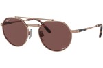 Slnečné okuliare Ray-Ban Jack II Titanium Chromance Collection RB8265 3140AF Polarized Okrúhle Zlaté