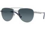 Slnečné okuliare Persol PO1003S 518/S3 Polarized Pilot Strieborné