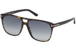 Slnečné okuliare Tom Ford Shelton FT0679 52W Squared Havana